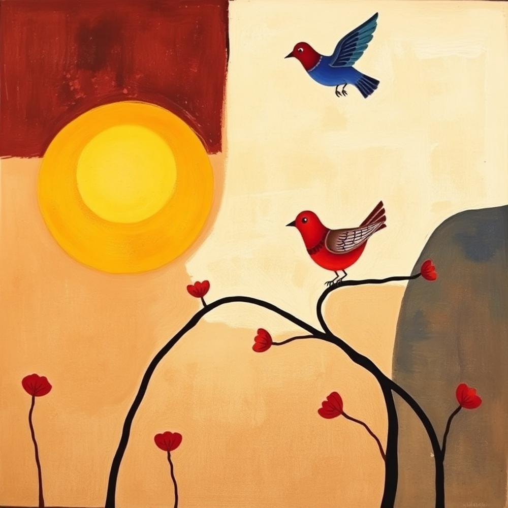 Sol y pájaros